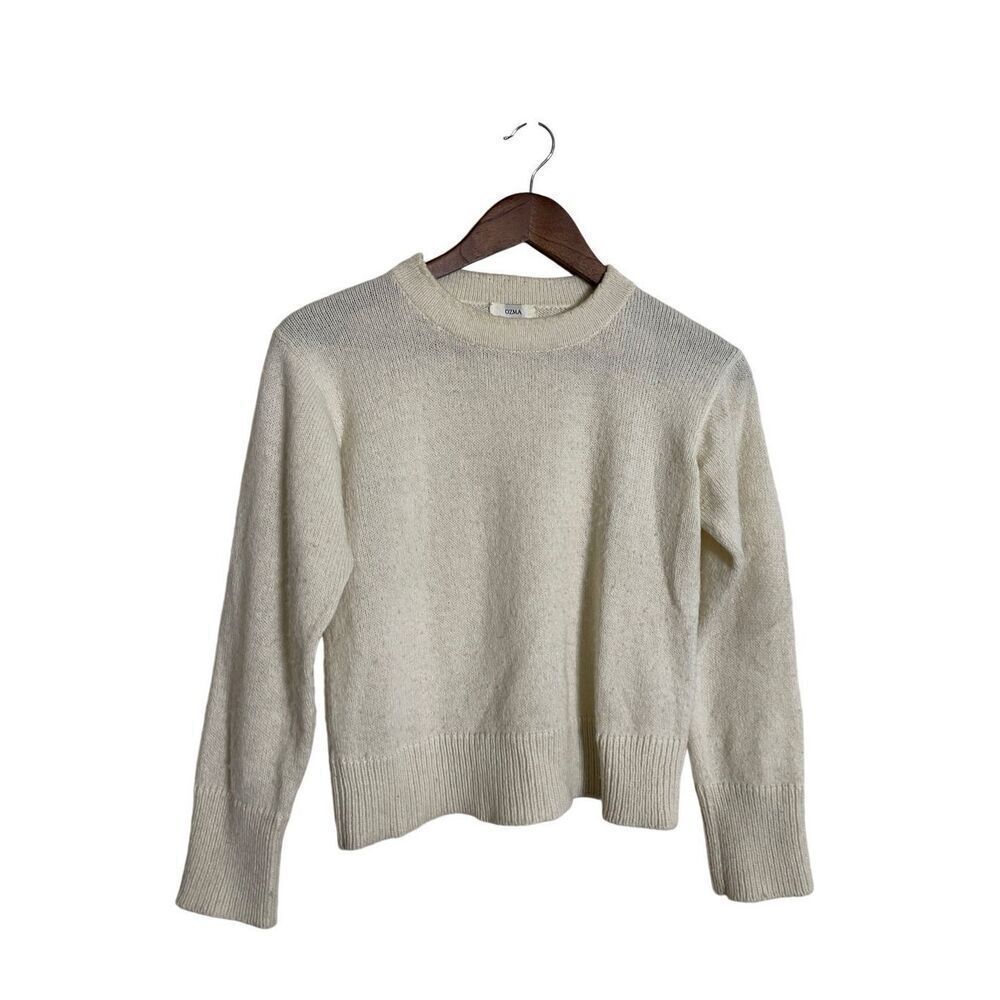 OZMA Cream Crew Neck Sweater